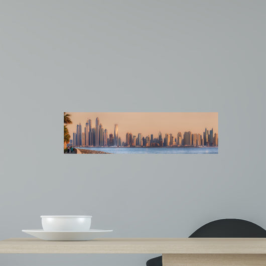Beauty Panorama Dubai Marina Wall Decal Panoramic Wall Decal Design 1
