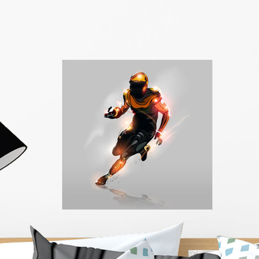 Abstract American Football Wall Decal