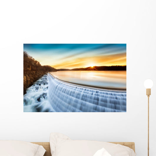 Sunrise over Croton Dam Wall Decal
