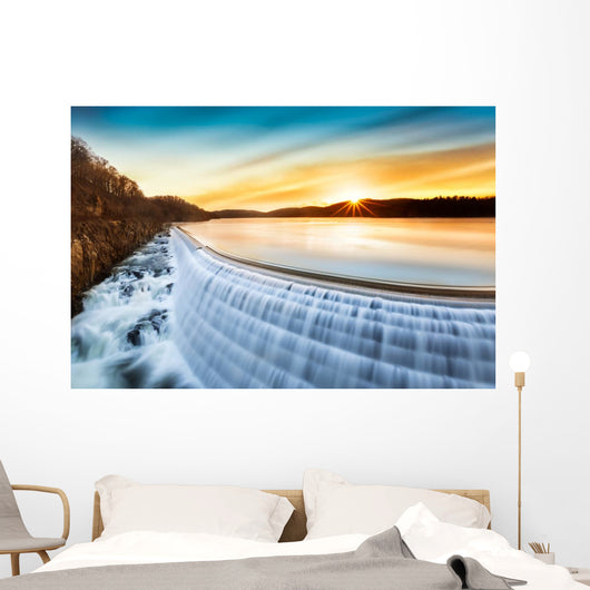 Sunrise over Croton Dam Wall Decal