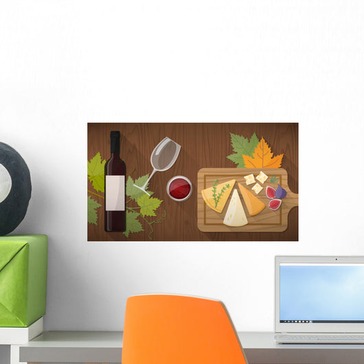 Wine Tasting with Food Wall Decal
