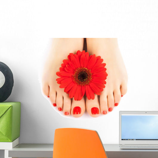 Beautiful Red Manicured Nails Wall Decal
