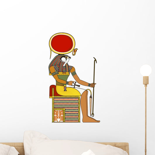 Seated Egyptian God Horus Wall Decal