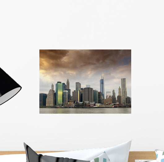 Lower Manhattan from Brooklyn Wall Decal