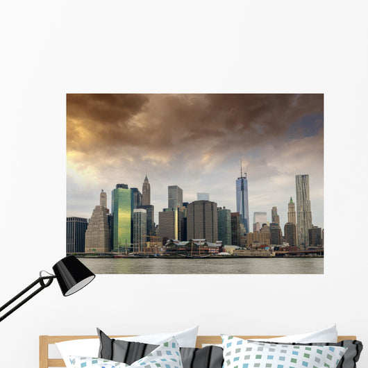 Lower Manhattan from Brooklyn Wall Decal