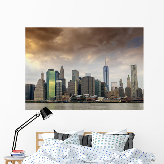 Lower Manhattan from Brooklyn Wall Decal