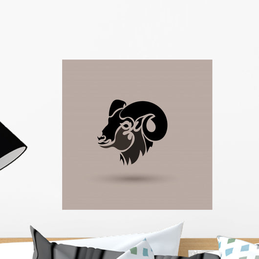 Vector Silhouette Head Wild Wall Decal