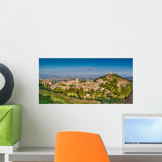 Historic Town Assisi Morning Wall Decal