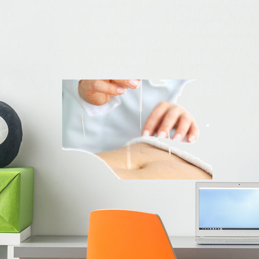 Acupuntura En El Abdomen Wall Decal Design 2