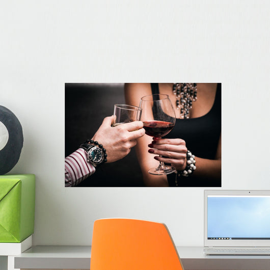 Couple Toast Wall Decal
