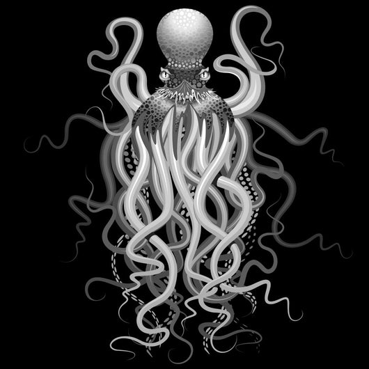 Octopus Hologram Ghost Wall Decal