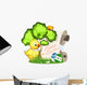 Chicken and Easter Eggs Wall Decal