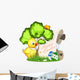 Chicken and Easter Eggs Wall Decal