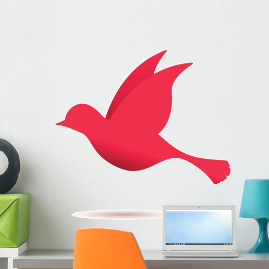 Red Bird Flight Wall Decal