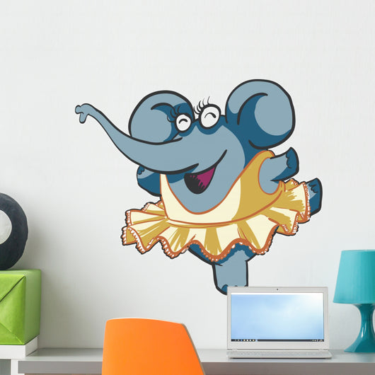 Dancing Elephant 2 Wall Decal