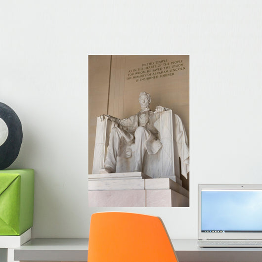Abraham Lincoln Memorial Building Wall Decal Design 1