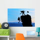 Teamwork Two People Man Wall Decal Design 1