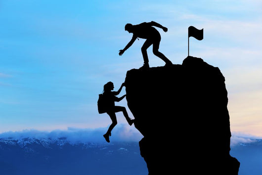 Teamwork Two People Man Wall Decal Design 1