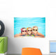 Happy Children Swimming Pool Wall Decal