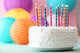 Birthday Cake with Candles Wall Decal