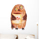 Owl with Cup Coffee Wall Decal