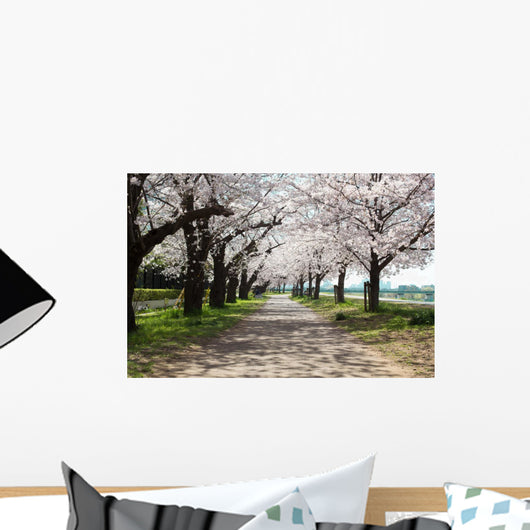 Cherry Tree Roadside Trees Wall Decal