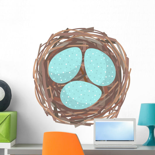 Nest with Eggs Wall Decal
