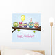 Five Owls Wall Decal