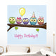 Five Owls Wall Decal