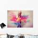 Dancing Girl Powder Explosion Wall Decal