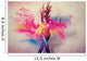 Dancing Girl Powder Explosion Wall Decal