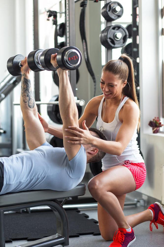 Fitness Instructor Exercising with Wall Decal