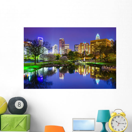 Charlotte North Carolina Park Wall Decal