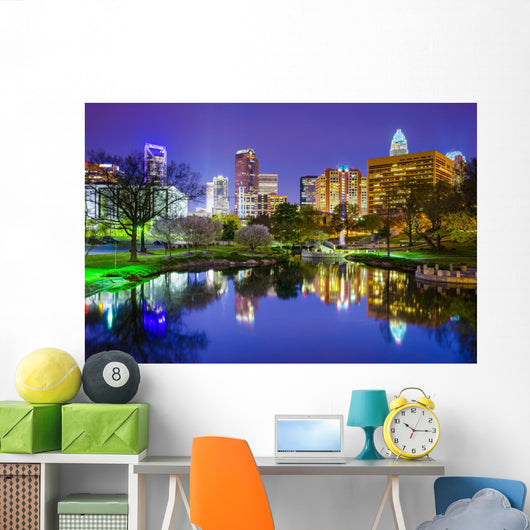 Charlotte North Carolina Park Wall Decal