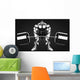 Bodybuilder with Barbell Wall Decal