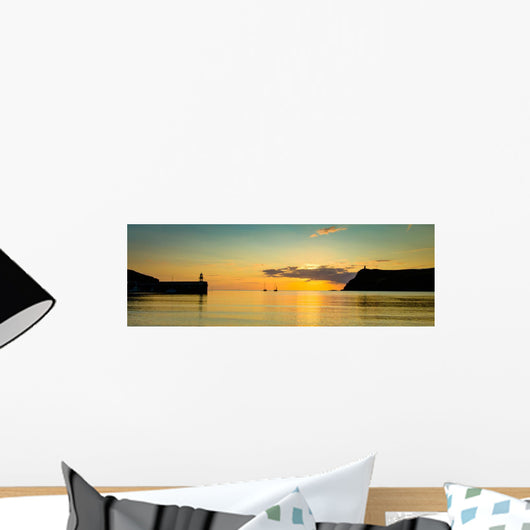 Panorama Port Erin Bay Wall Decal Panoramic Wall Decal