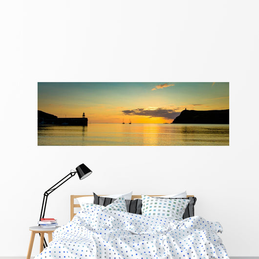 Panorama Port Erin Bay Wall Decal Panoramic Wall Decal