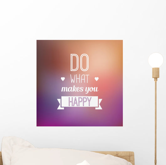 Typographic Motivational Quote Wall Decal