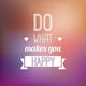 Typographic Motivational Quote Wall Decal