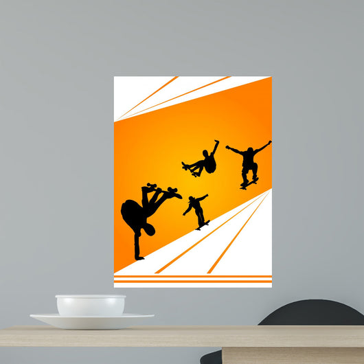 Skaters Motion Wall Decal