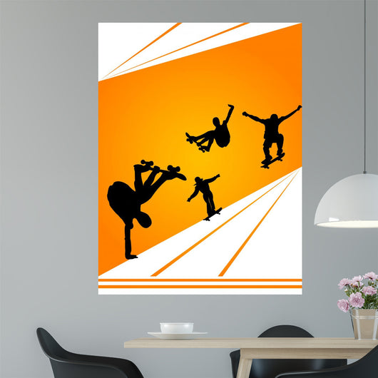 Skaters Motion Wall Decal