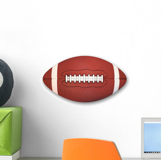American Football White Top Wall Decal