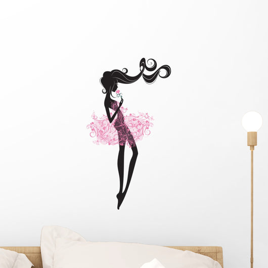 Delicate Ballerina Silhouette Wall Decal