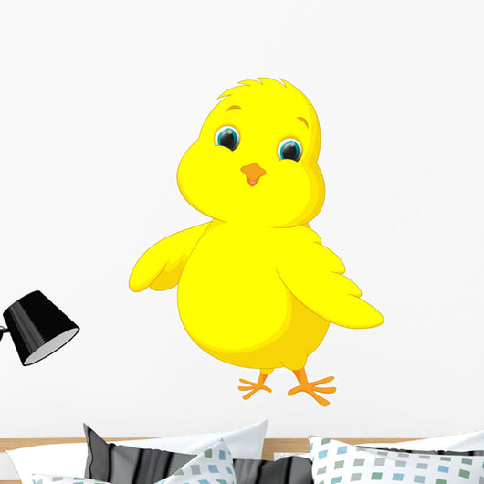 Cute Chicken Cartoon Wall Decal