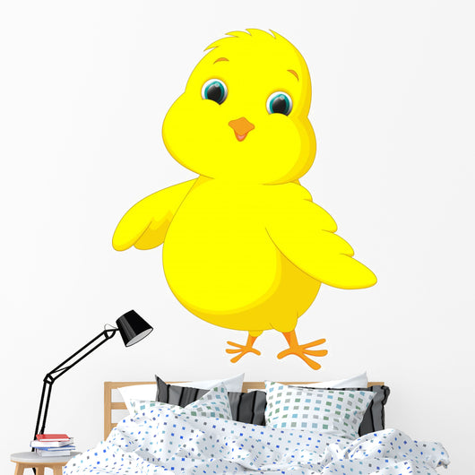 Cute Chicken Cartoon Wall Decal