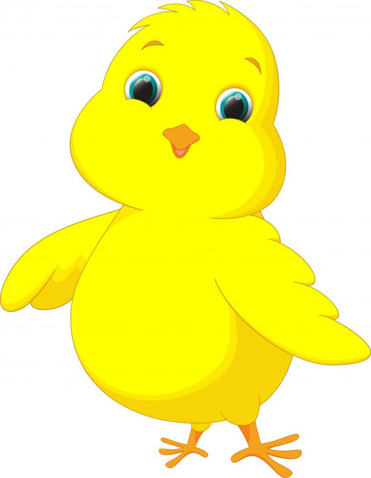Cute Chicken Cartoon Wall Decal