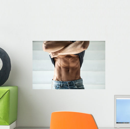 Closeup Photo Man Jeans Wall Decal