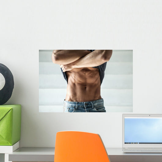 Closeup Photo Man Jeans Wall Decal