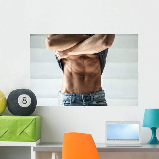 Closeup Photo Man Jeans Wall Decal