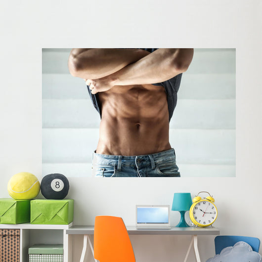 Closeup Photo Man Jeans Wall Decal